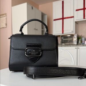 Coach Black Leather Satchel